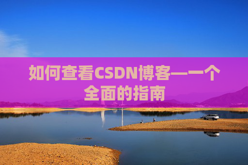 如何查看CSDN博客—一个全面的指南